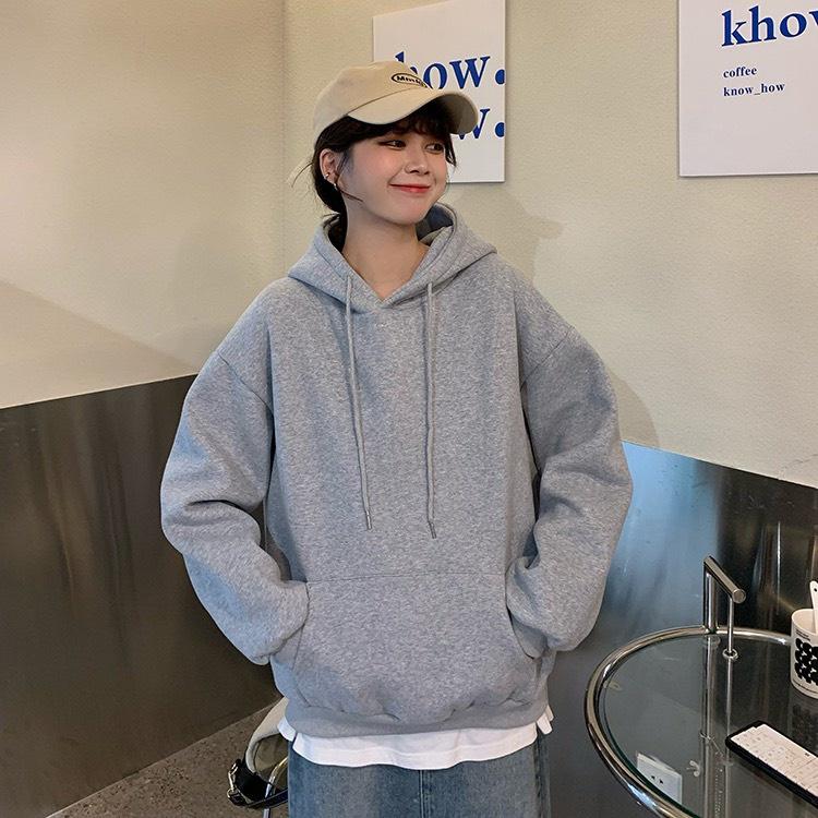 Áo Hoodie Trơn BASIC 2022 Chất NỈ Ngoại PE Form Rộng Nam Nữ