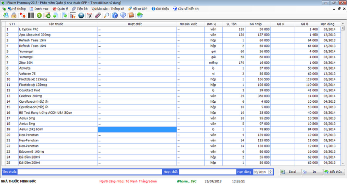 Phần Mềm Quản Lý Nhà Thuốc GPP Ipharm Pharmacy