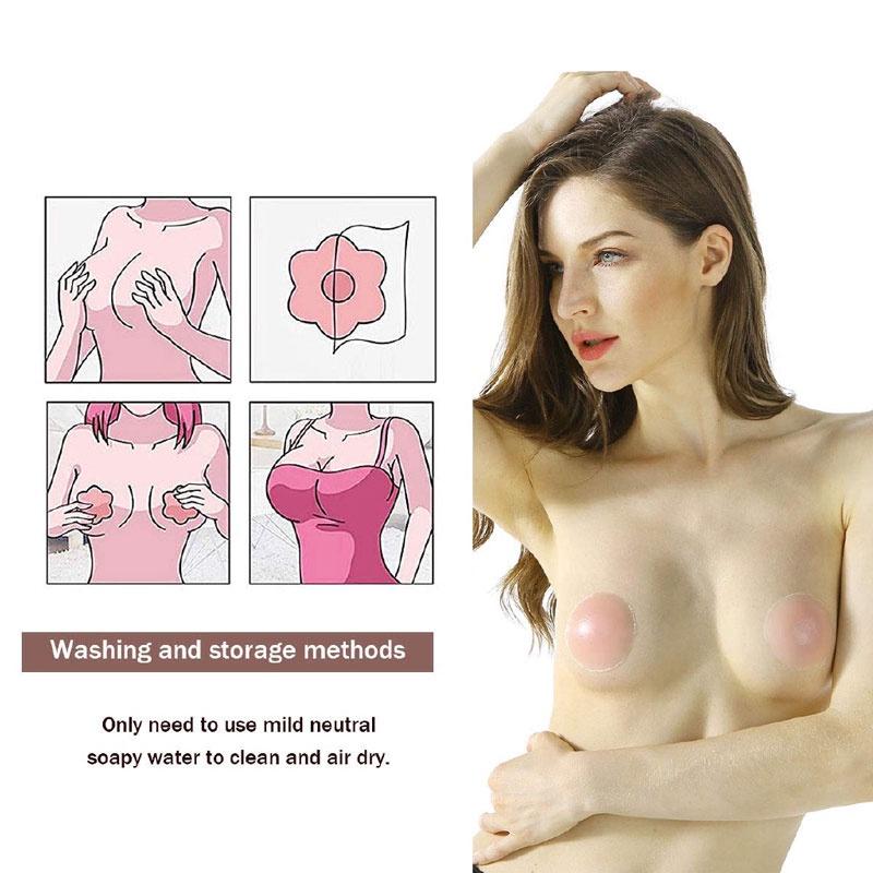 Bộ 5 Cặp Vỏ Che Núm Vú Tàng Hình Tái Sử Dụng Tiện Lợi
