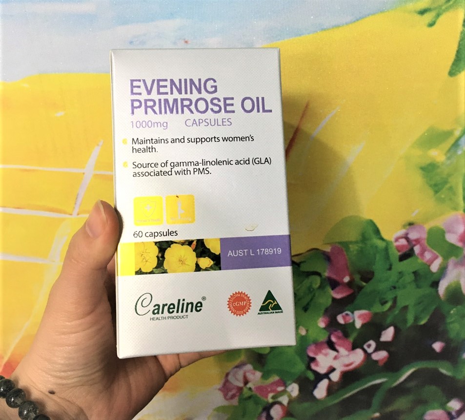 Viên Uống Tinh Dầu Hoa Anh Thảo Careline Evening Primrose Oil 1000Mg Tăng Cường Sức Khoẻ Nội Tiết Và Làn Da