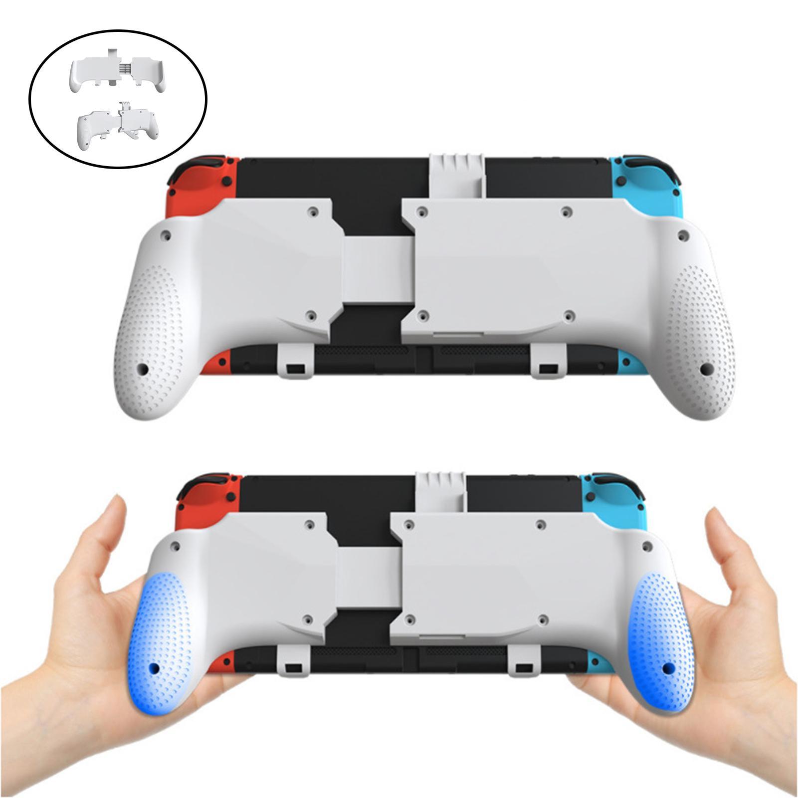 Detachable Handheld HandGrip Case Stand Organizer for Switch Lite/OLED White