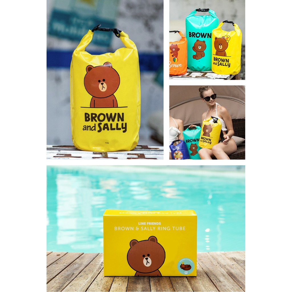 PHAO BƠI GẤU BROWN  BT21  LINE FRIENDS- HÀNG CHÍNH HÃNG