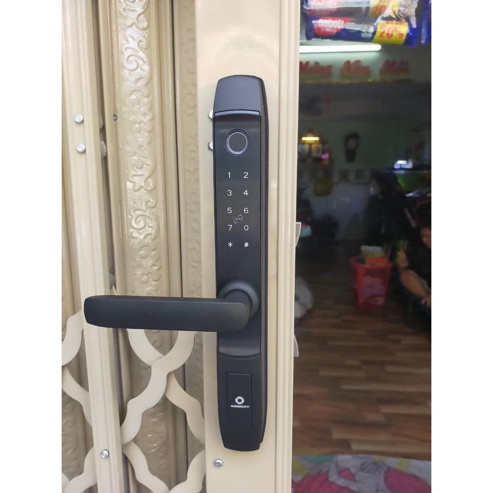 Khóa vân tay điện tử thông minh HOMEKIT AB-13G 5 tính năng, app Tuya Smart cho cửa nhôm, xingfa - lắp đặt tận nhà