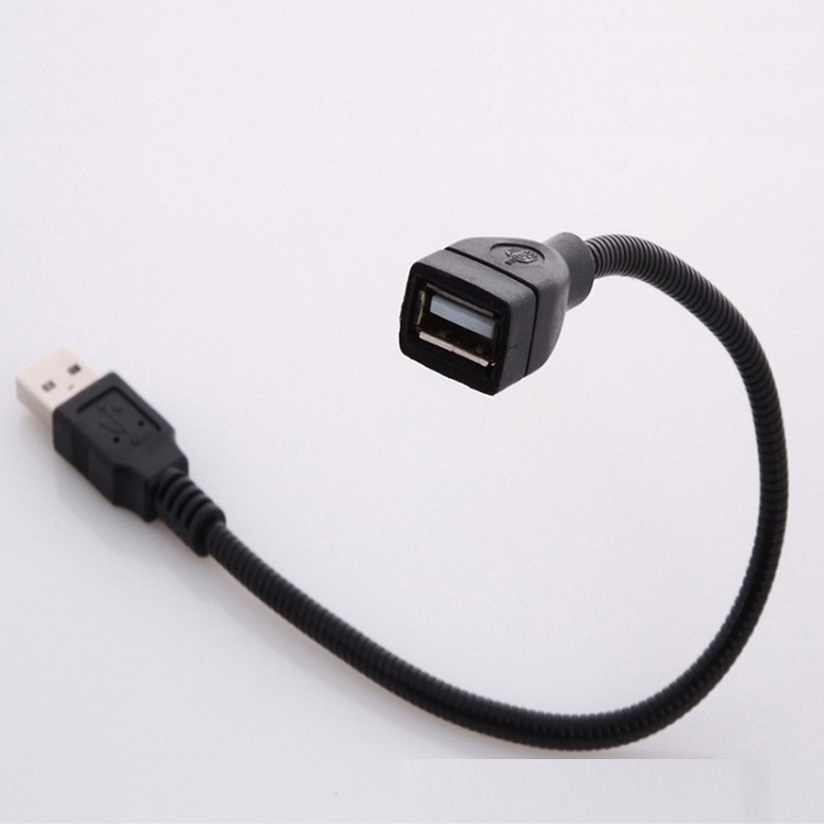 Dây uốn nối dài USB - Giao màu ngẫu nhiên  ( Tặng đèn led mini cắm cổng USB )