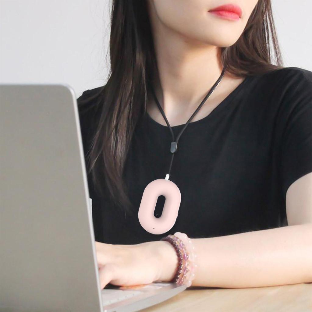 Air Purifier Ion Generator Necklace Wearable USB Odor Smoke Remover