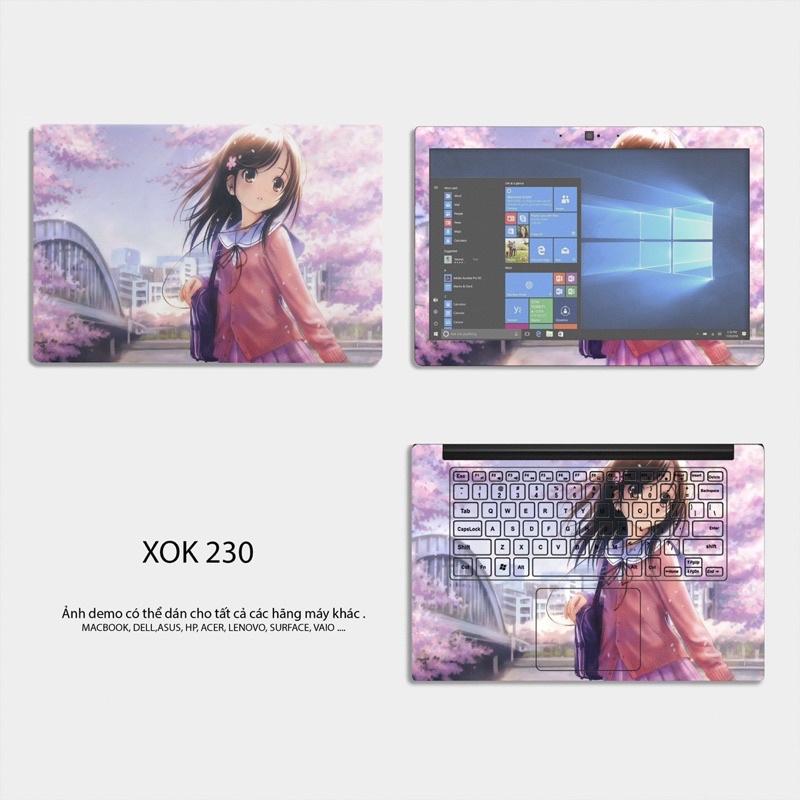 Skin Dán Laptop Mẫu Anime - Anime Sad Girl