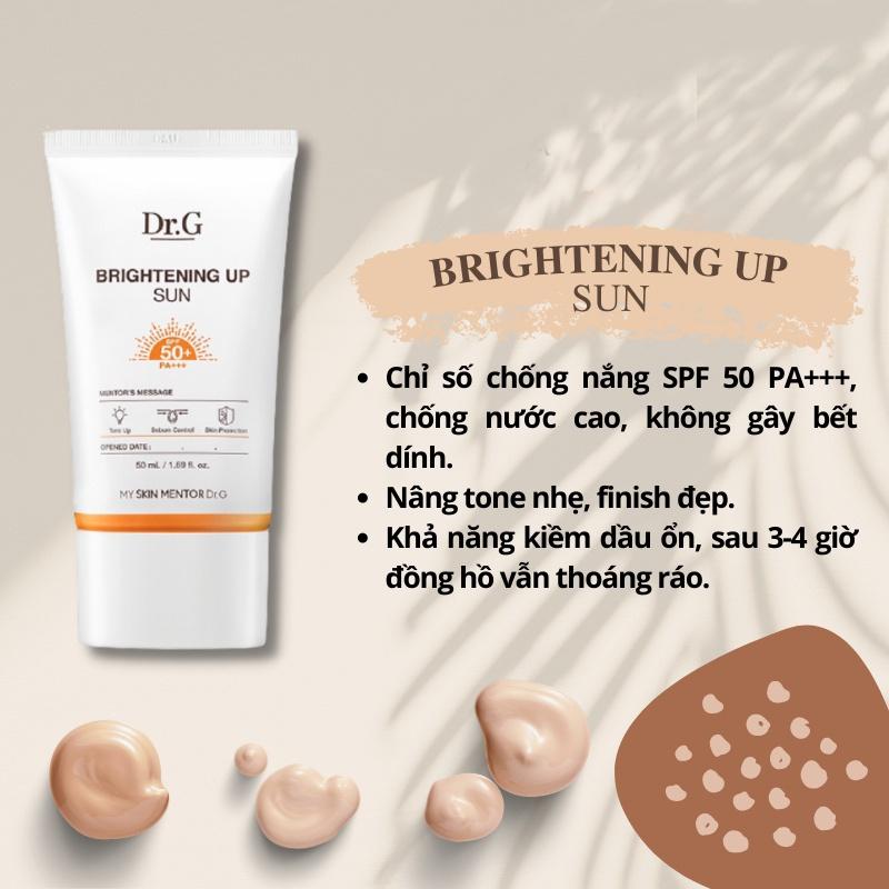 Kem chống nắng dưỡng sáng da Dr.G Brightening Up Sun+ SPF50+ PA+++ Hàn Quốc 50ML