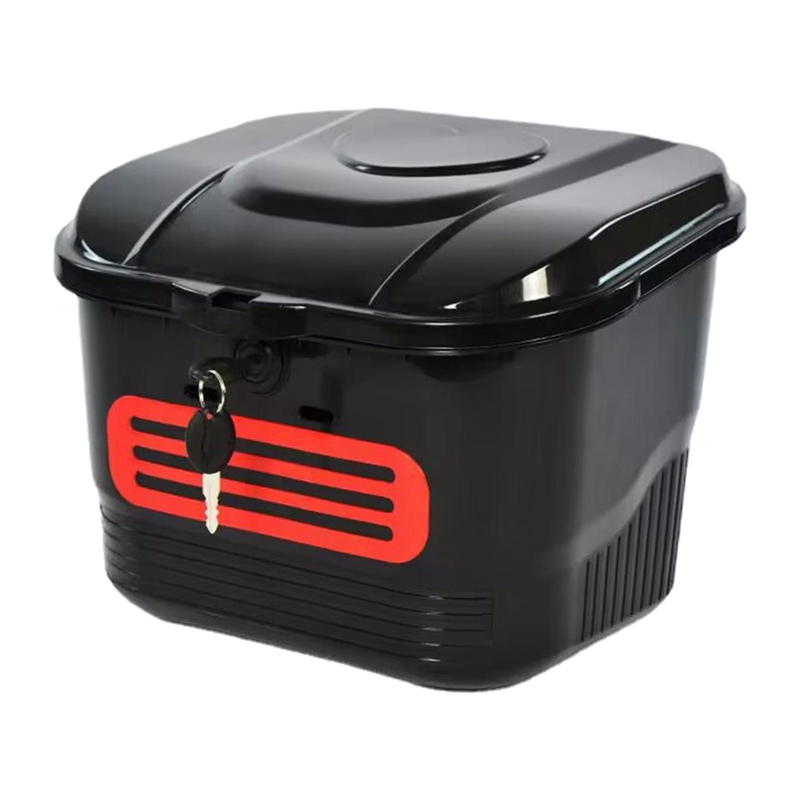 Bike Basket with Lock Container Waterproof Holder Accessories  Basket