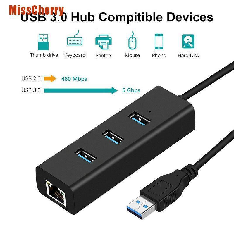 Bộ Chia 3.0 Gigabit Ethernet Lan Rj45 Hub 3.0 Gigabit Rj45 Chất Lượng Cao