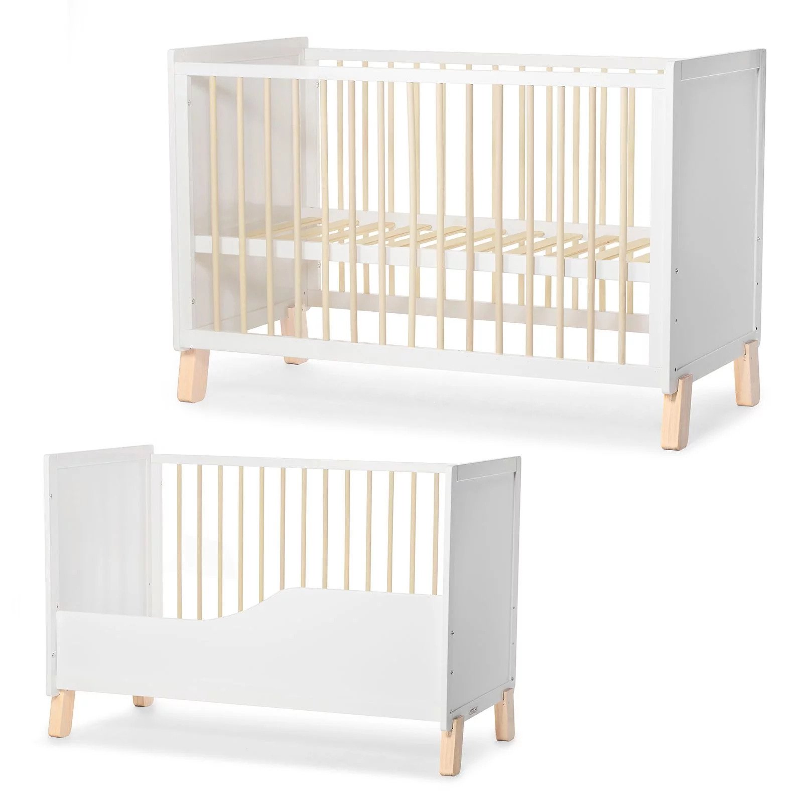 GIƯỜNG CŨI/ NÔI CŨI ĐA NĂNG 2 TRONG 1 NICO KINDERKRAFT ( CÓ PHỤ KIỆN NỆM ) DÀNH CHO BÉ TỪ 0 THÁNG TUỔI - HÀNG CHÍNH HÃNG