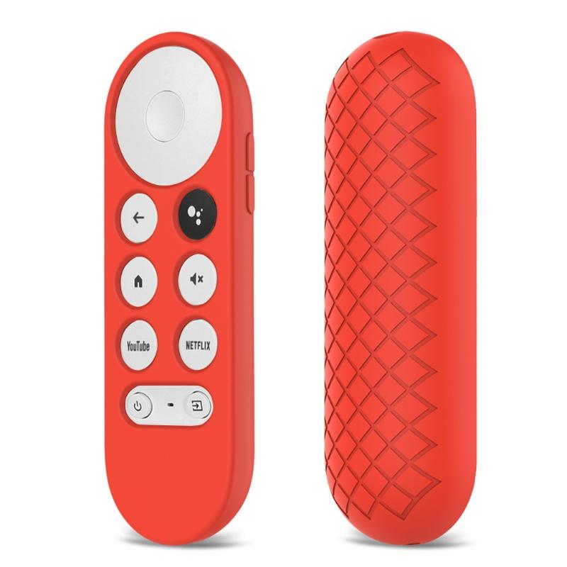 Vỏ silicone mềm chống trượt điều khiển điều khiển từ xa bảo vệ cho-Google Chromecast TV 2020 Voice điều khiển điều khiển từ xa