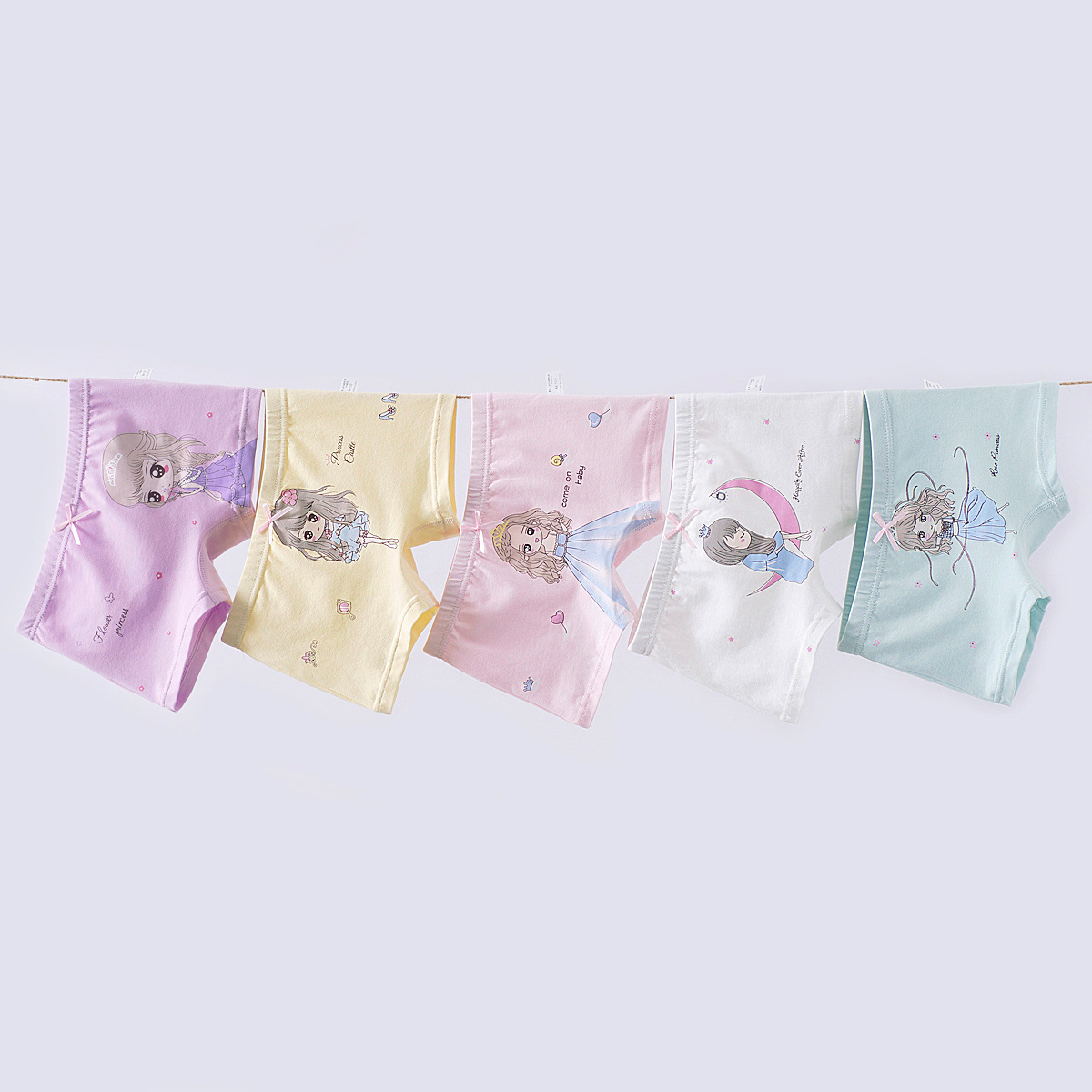 Quần chip bé gái xuất dư Quần lót đùi trẻ em cotton cao cấp mềm mại thoáng mát