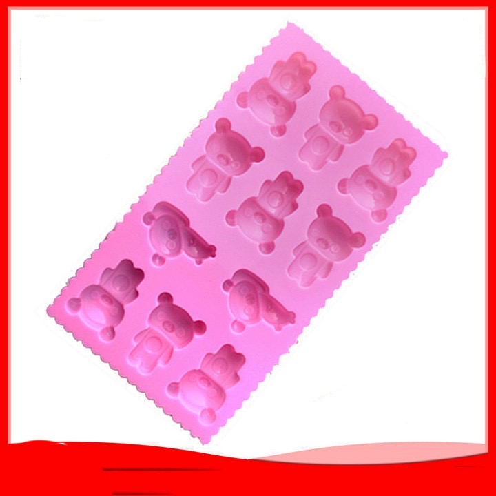 Khuôn silicon gấu mini