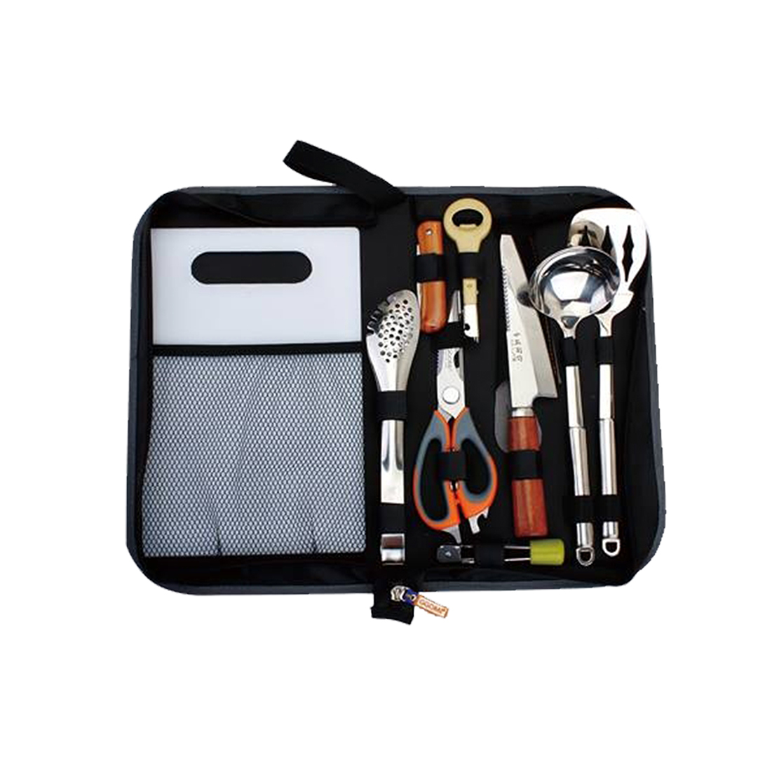 Bộ dụng cụ du lịch nhỏ tiện lợi gồm 9 món phù hợp khi đi cắm trại ngoài trời của GGOMi Hàn Quốc MK801
