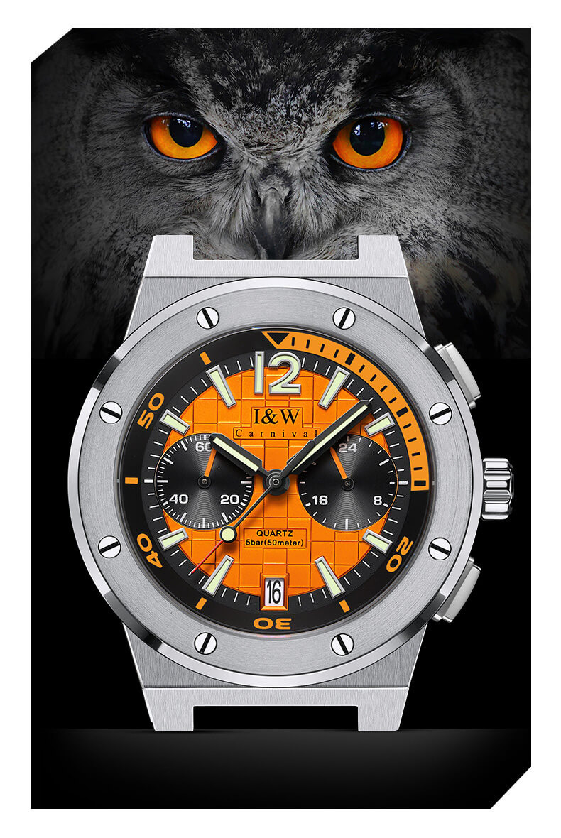 Đồng hồ nam chính hãng IW CARNIVAL IW605G-2 Kính sapphire ,chống xước ,Chống nước 30m ,Bảo hành 24 tháng,Máy điện tử(Pin),dây da cao cấp, thiết kế đơn giản dễ đeo