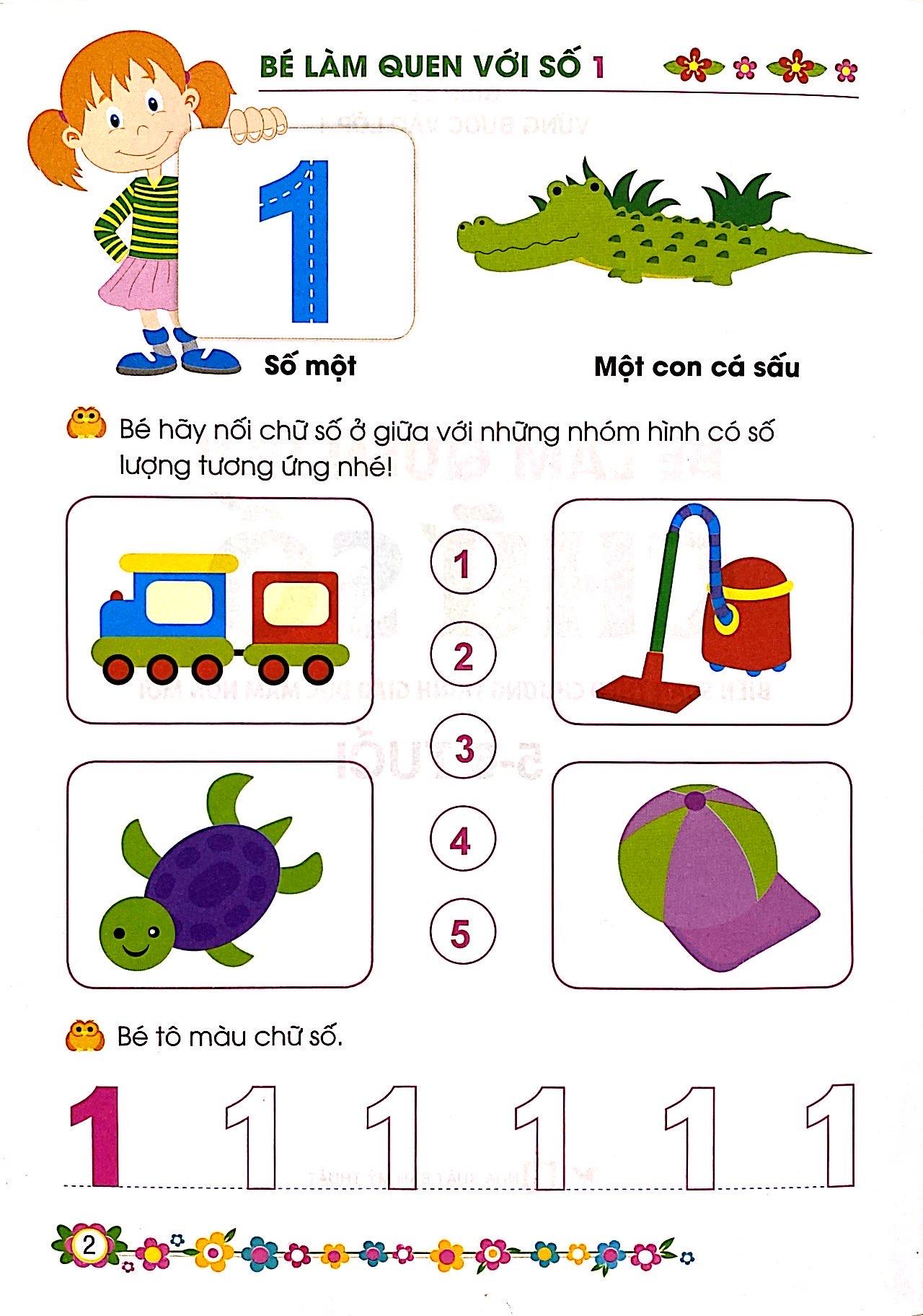 Giúp Bé Vững Bước Vào Lớp 1 - Bé Làm Quen Với Chữ Số (5-6 Tuổi) (Tái Bản 2024)