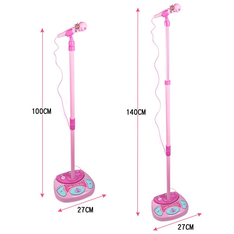 Giá Tốt Nhất Bevenle Chân Đứng Micro Bé Gái Công Chúa Micro Khuếch Đại Âm Nhạc Máy Hát Tự Động Giáo Dục Đồ Chơi Giáo Dục Sớm