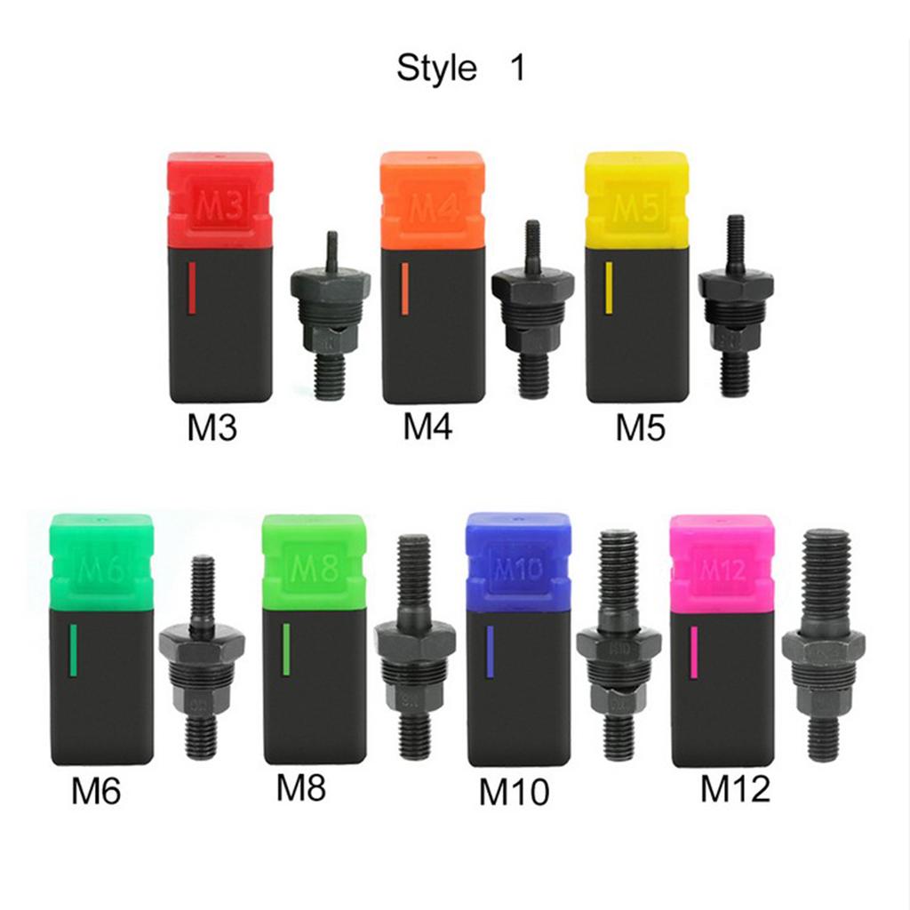 6 Pieces Steel Hand Nut Riveter Gun M4-M6 Nut Rivet Mandrels Tools Parts