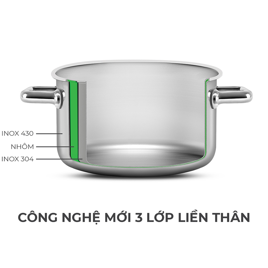 Nồi Inox liền khối Elmich Trimax Eco EL-3991