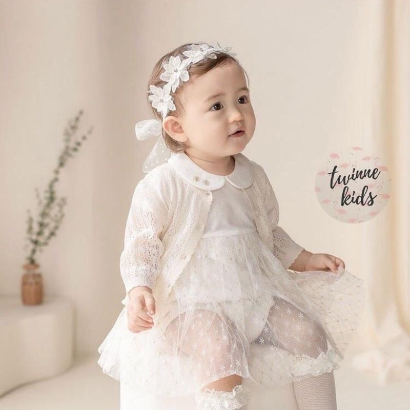 Băng đô hoa cài tóc trẻ em, em bé 0-24 tháng