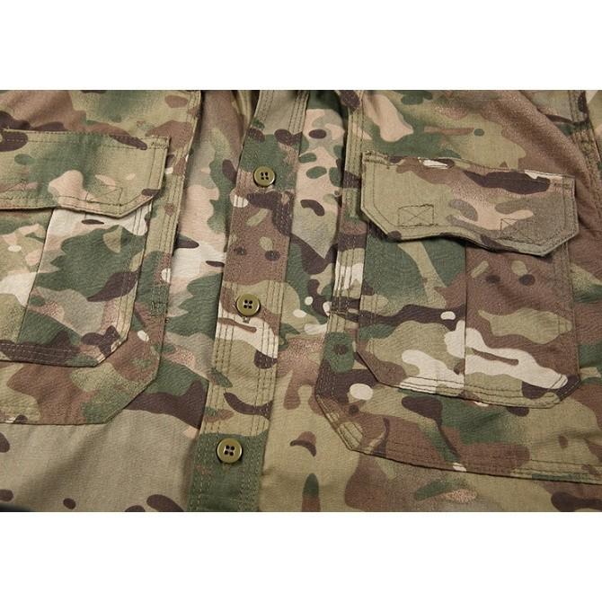 Áo sơ mi chiến thuật IX7 - camo đen