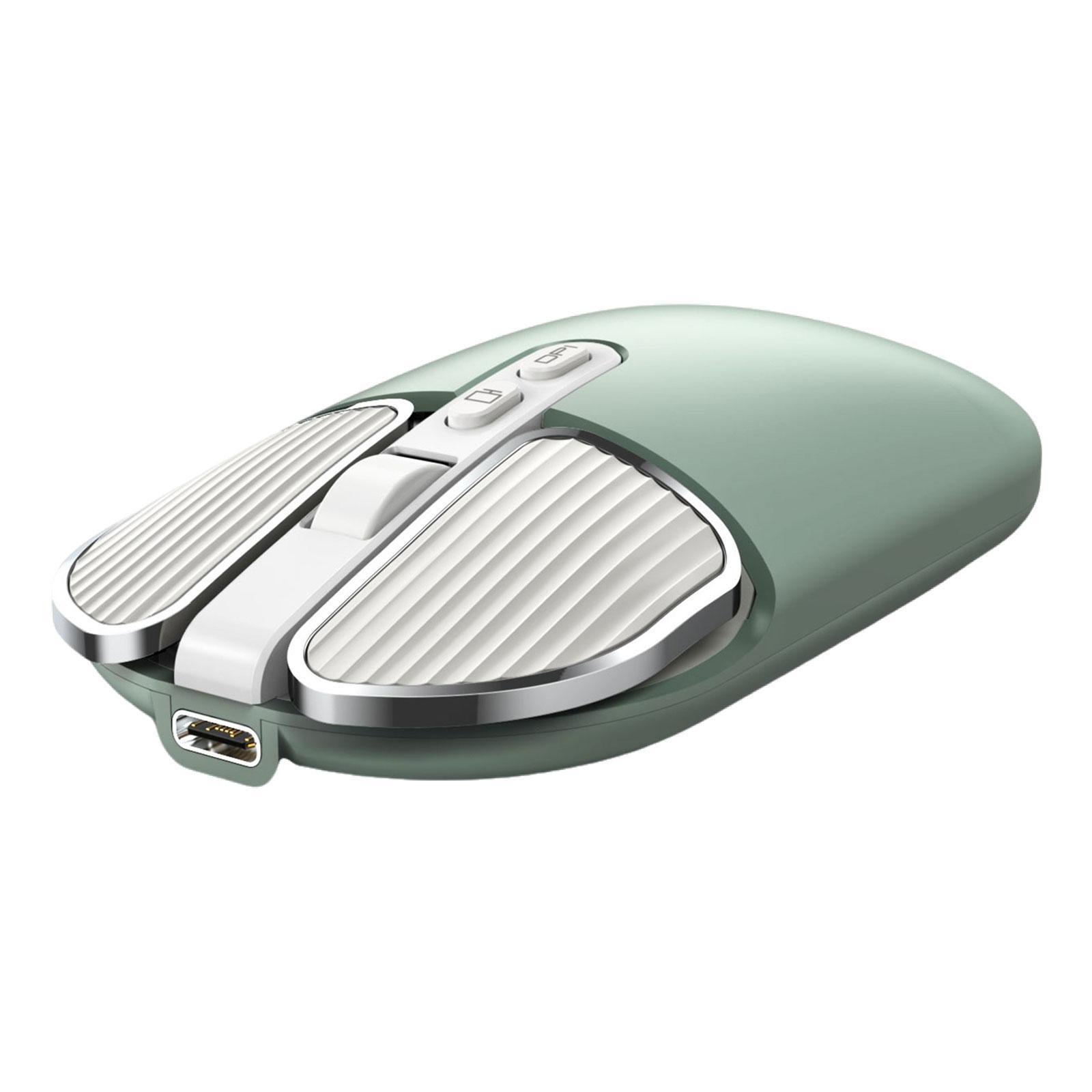 Bluetooth Wireless Mouse 5.1 and 2.4G USB Dual Mode Mouse for Green