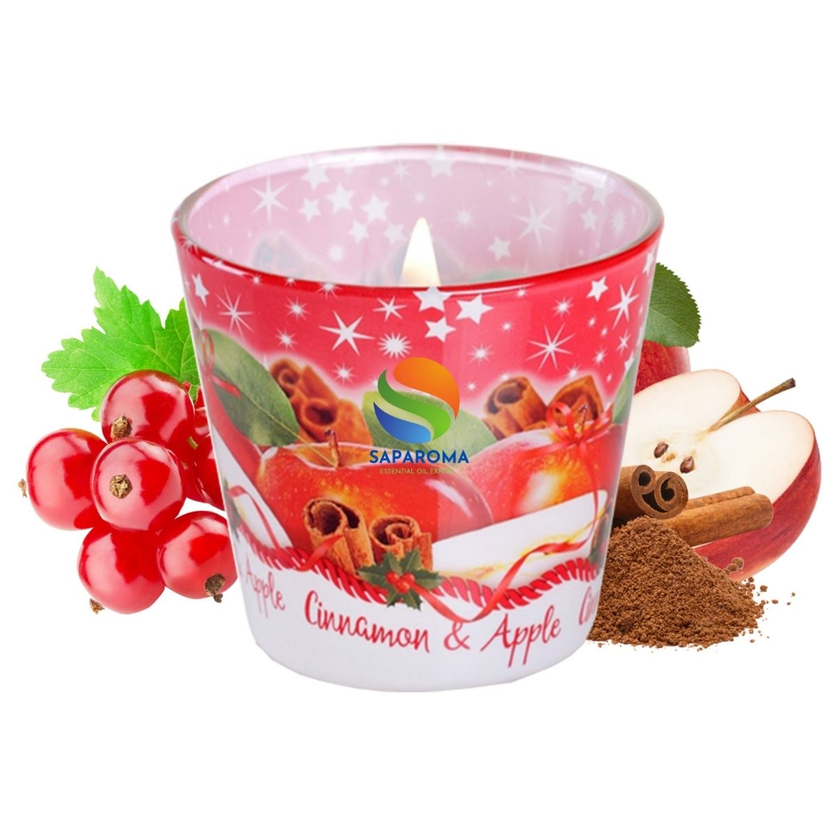 Ly nến thơm tinh dầu Bartek Christmas Spices 115g QT028602 - cam, táo, quế, trang trí, thơm phòng, thư giãn, hỗ trợ khử mùi (giao mẫu ngẫu nhiên)
