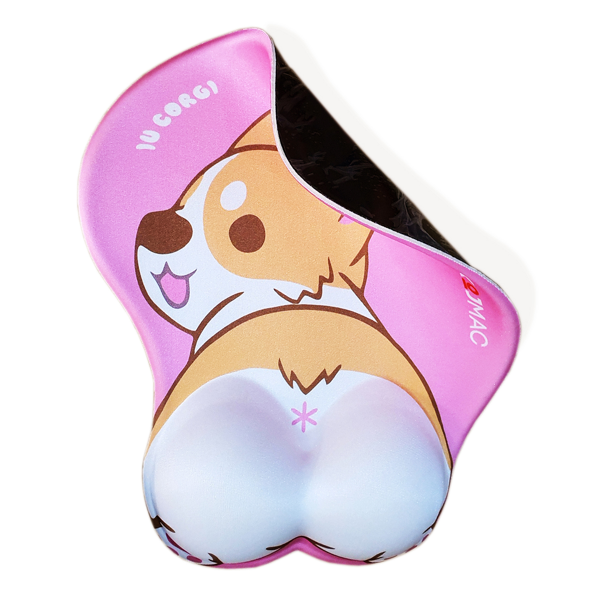 Lót Chuột Có Đệm Tay KOJMAC PKA312 MOUSE PAD SILICONE GAMING 3D ANIME CUTE Mông Cún Corgi Dễ Thương - Hàng Chính Hãng