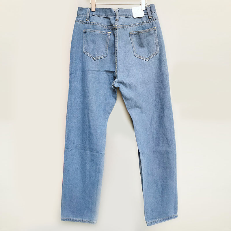 Quần Jeans Nữ Dài Rách Gối Kiểu Dáng Baggy Thời Trang Hàn Quốc