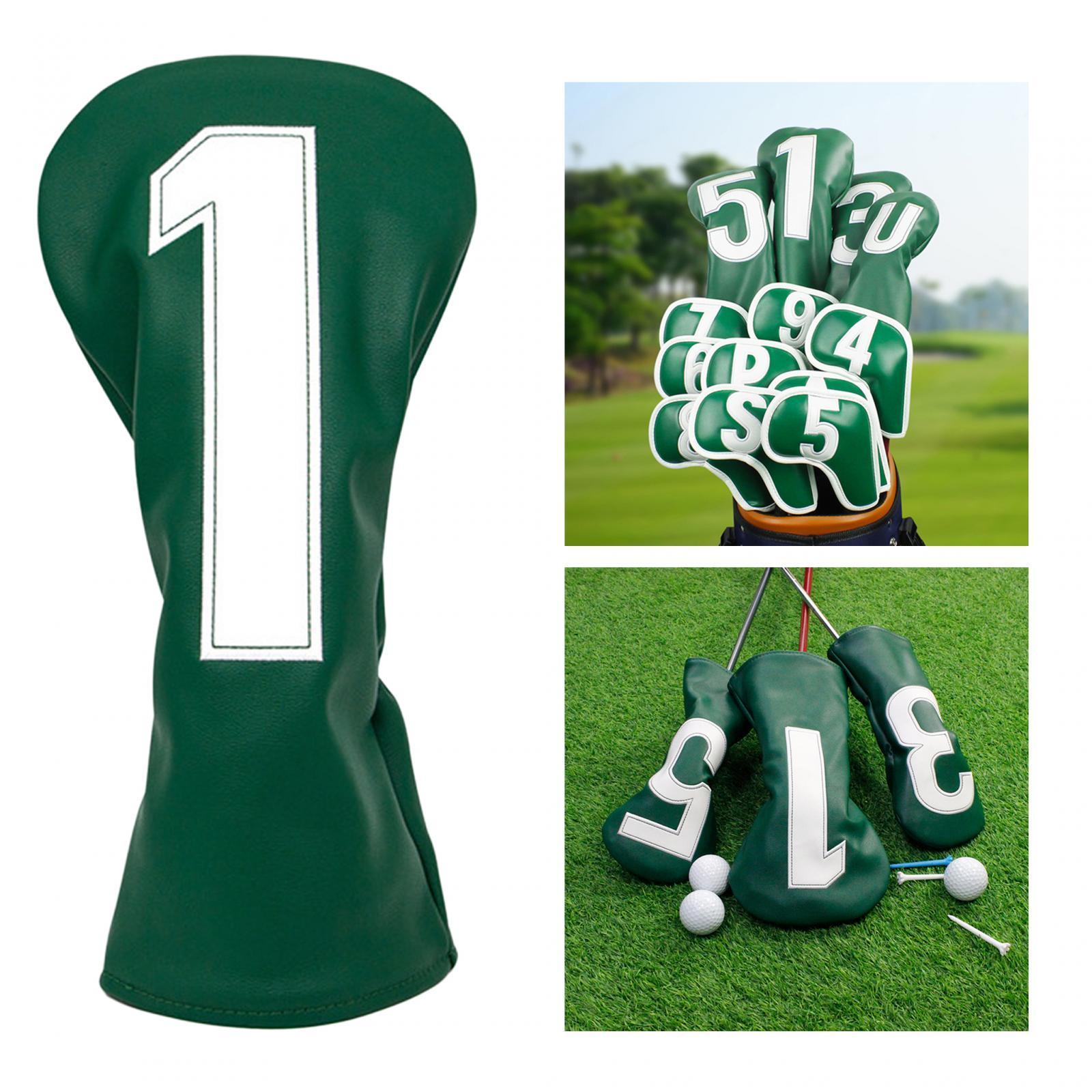 Golf Club Head Covers Wood Headcover PU Head Protection Wrap Protective Sleeve Durable Golf Club Cover Golf Headcover