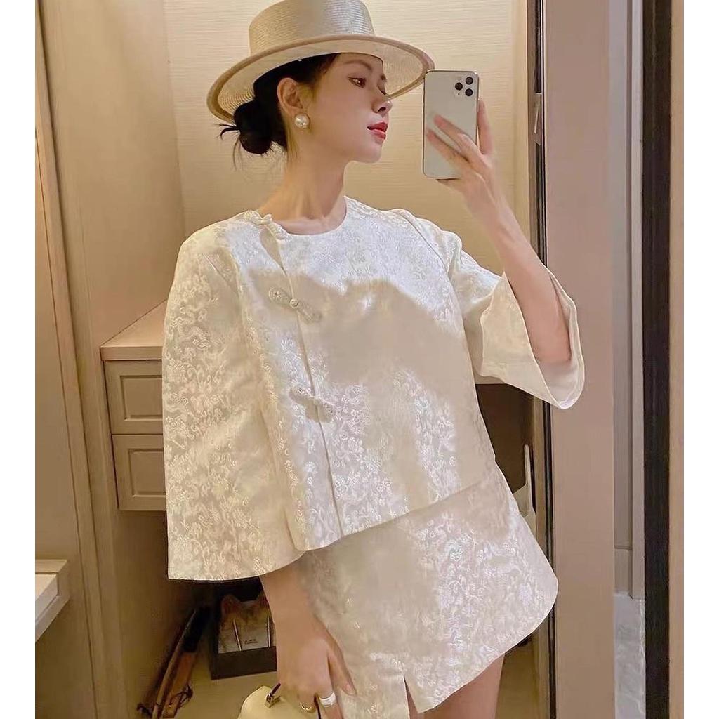 Set đồ trắng cổ điển Wabisabi N1312