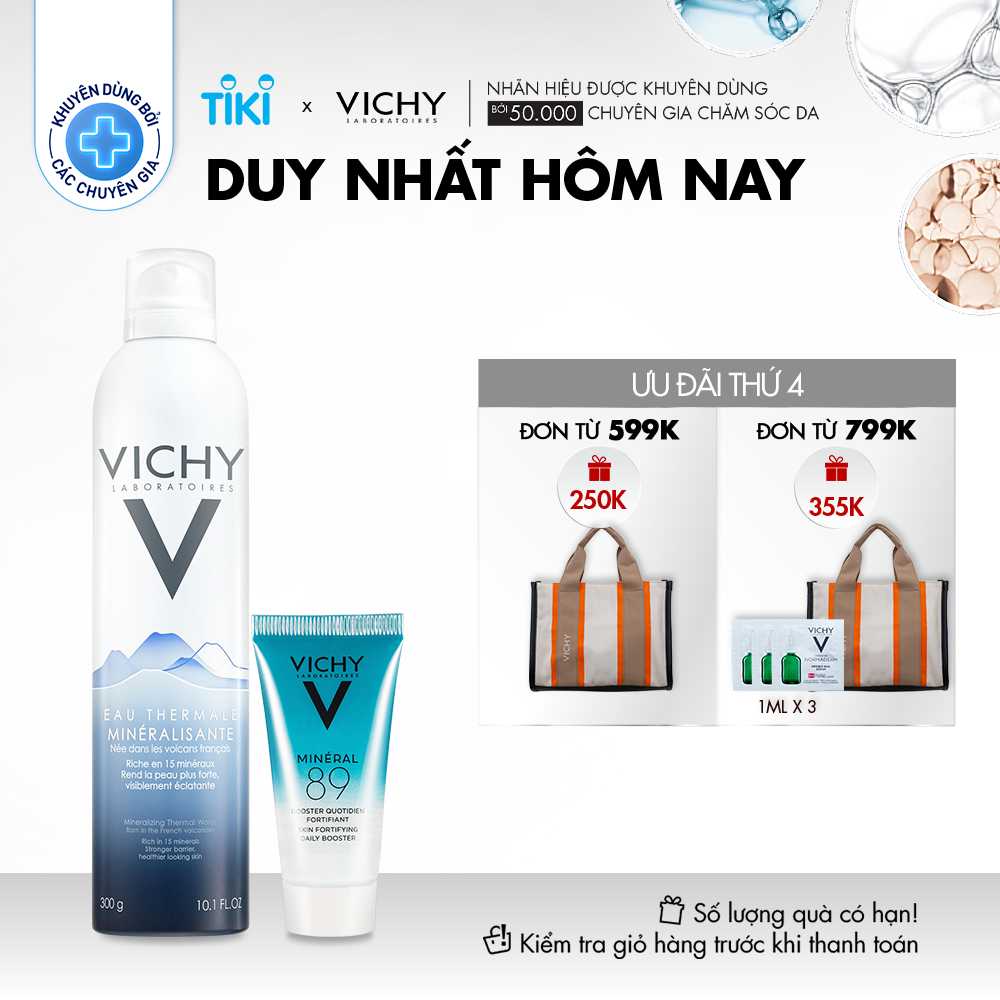 Bộ Xịt Khoáng Dưỡng Da Vichy Mineralizing Thermal Water