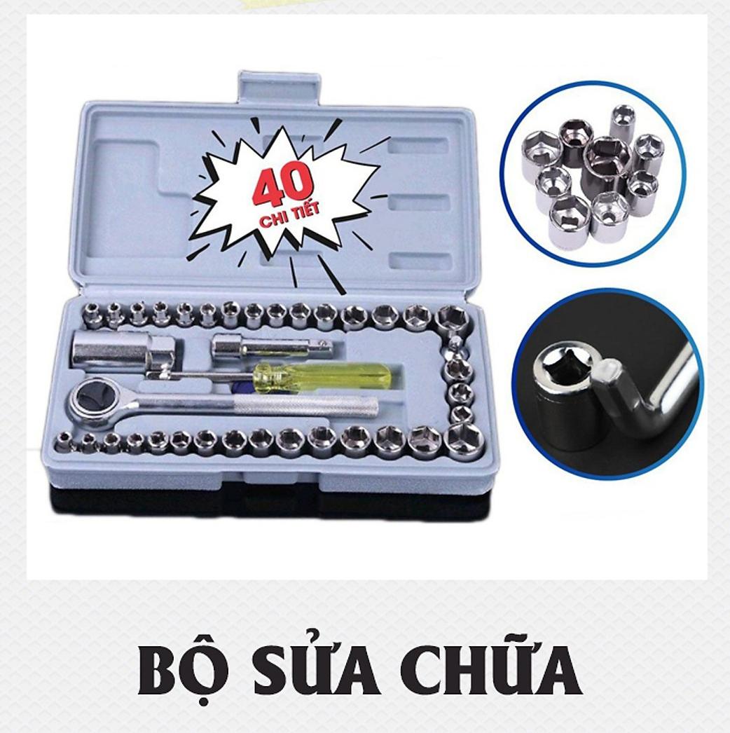 Bộ Sửa Chữa Đa Năng 40 Món Cho Xe Máy, Ô Tô Bộ Đồ Nghề 40 Món Thiết Bị -Bộ Dụng Cụ Sửa Chữa Ô Tô Và Xe Máy