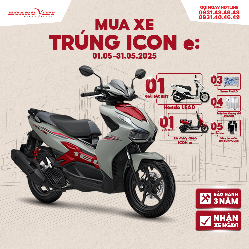 Xe máy Honda Air Blade 160cc 2025 - Phiên Bản Thể Thao