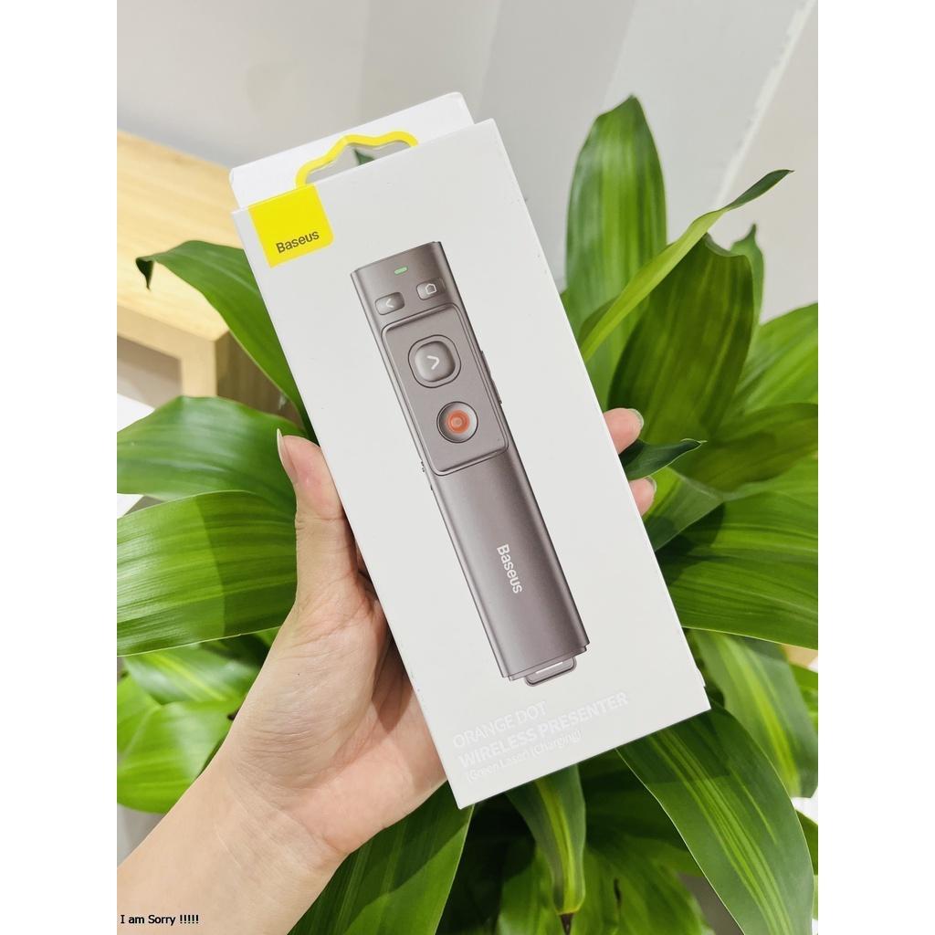 Bút Laser trình chiếu Baseus Orange Dot Wireless Presenter cho Laptop/ Macbook - hàng chính hãng Baseus