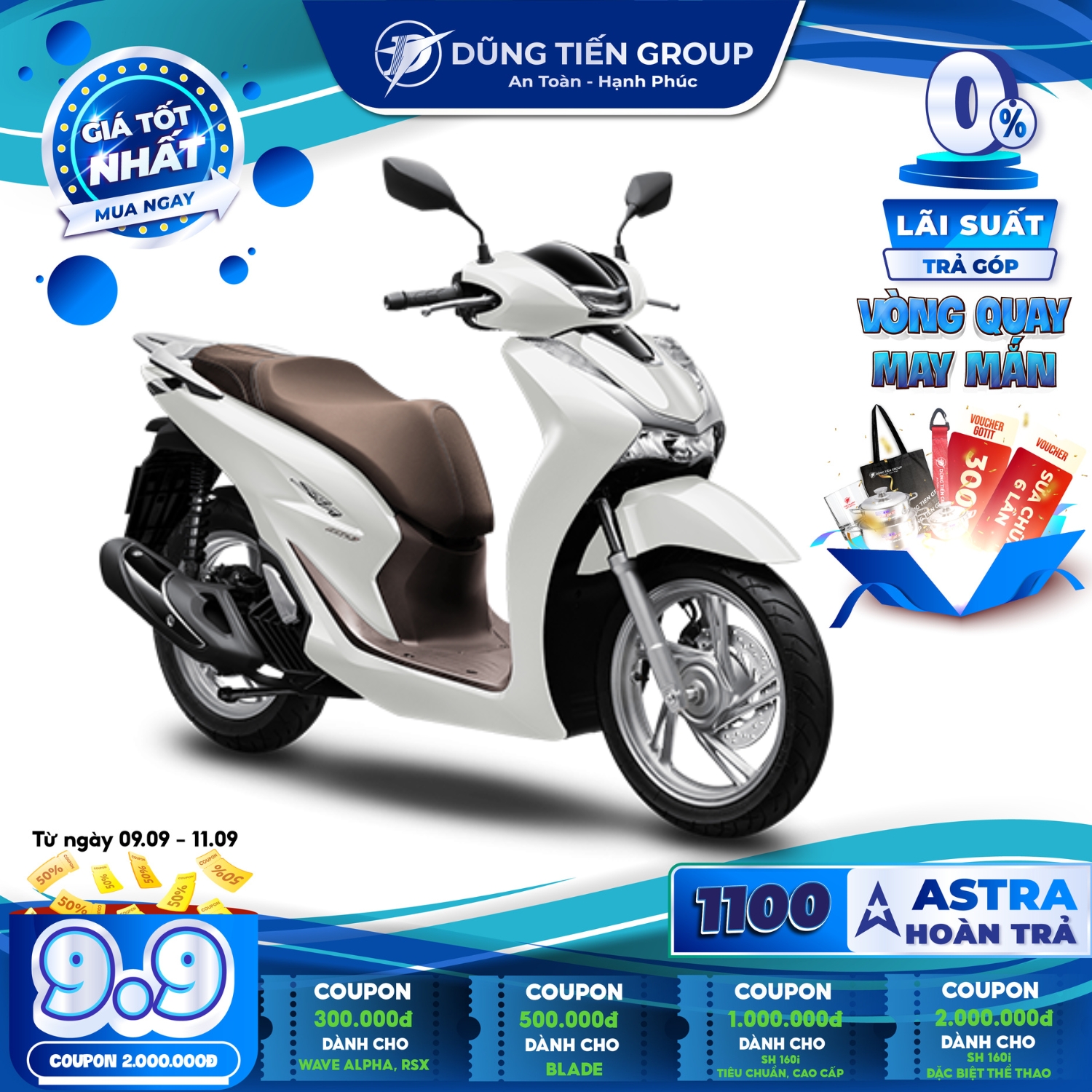 Xe máy Honda SH160i 2023 - Phiên bản Cao Cấp ABS