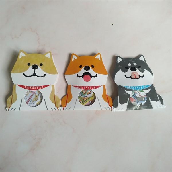 Bịch 30 Miếng Nhãn Dán Sticker Trang Trí Chó Shiba Inu &amp; Husky