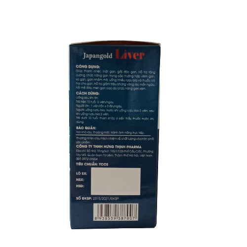 Viên uống bổ gan LIVER - Diệp hạ châu, mật nhân, actiso - giúp thanh nhiệt, mát gan, giải độc gan - Hộp 60 viên
