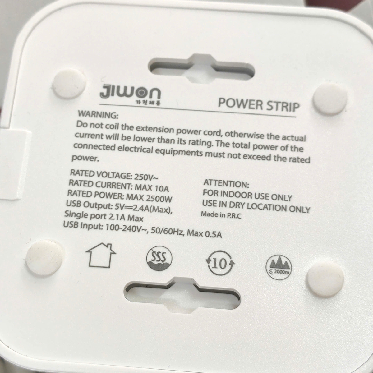 Ổ Cắm Điện Đa Năng Jiwon, Tích hợp cổng USB và Type C có sạc nhanh. Công Suất 2500W Lõi Chống Giật, tự ngắt khi quá tải - Hàng chính hãng