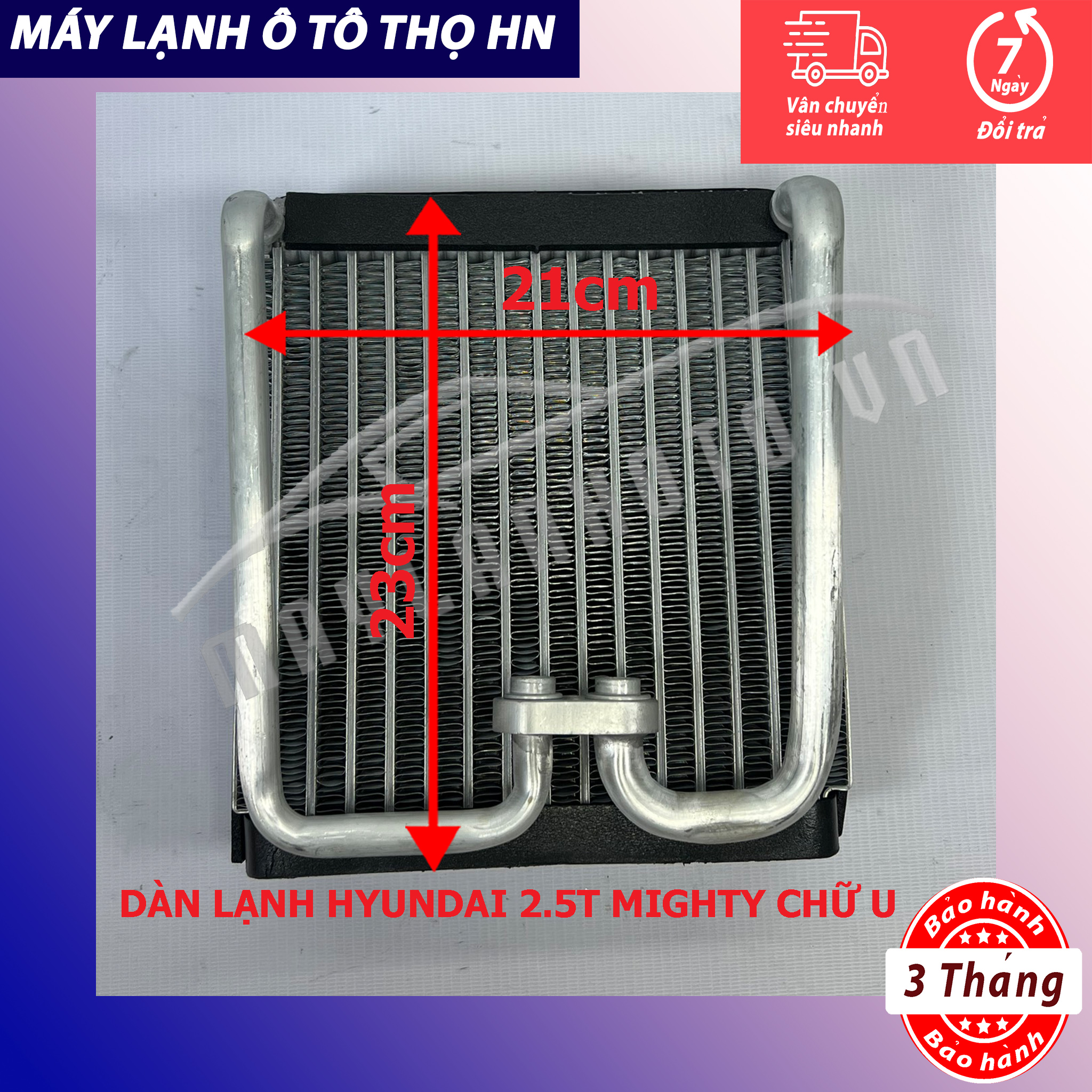 Dàn lạnh Hyundai Mighty 2,5 tấn - 3,5 tấn 2004 2005 2006 2007 2008 2009 2010 Hàng xịn Thái Lan 04 05 06 07 08 09 10