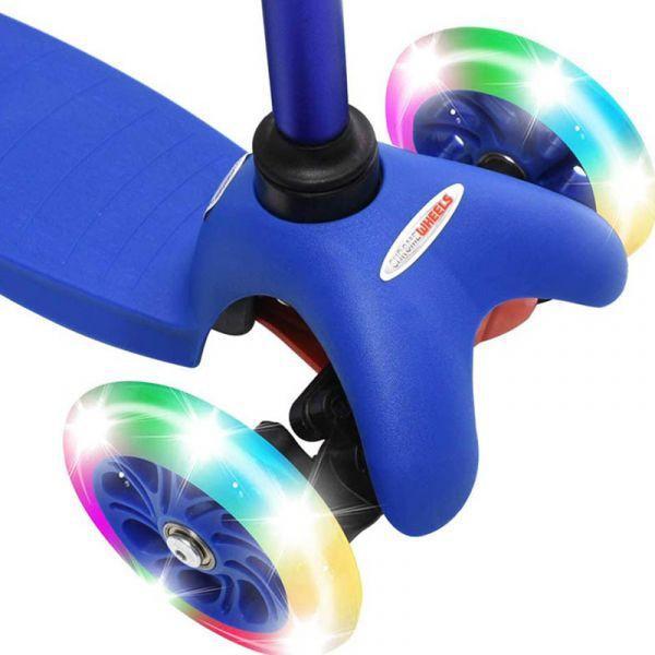 Xe trượt Scooter trẻ em có đèn Xanh Hồng hiệu CHROME WHEEL MK