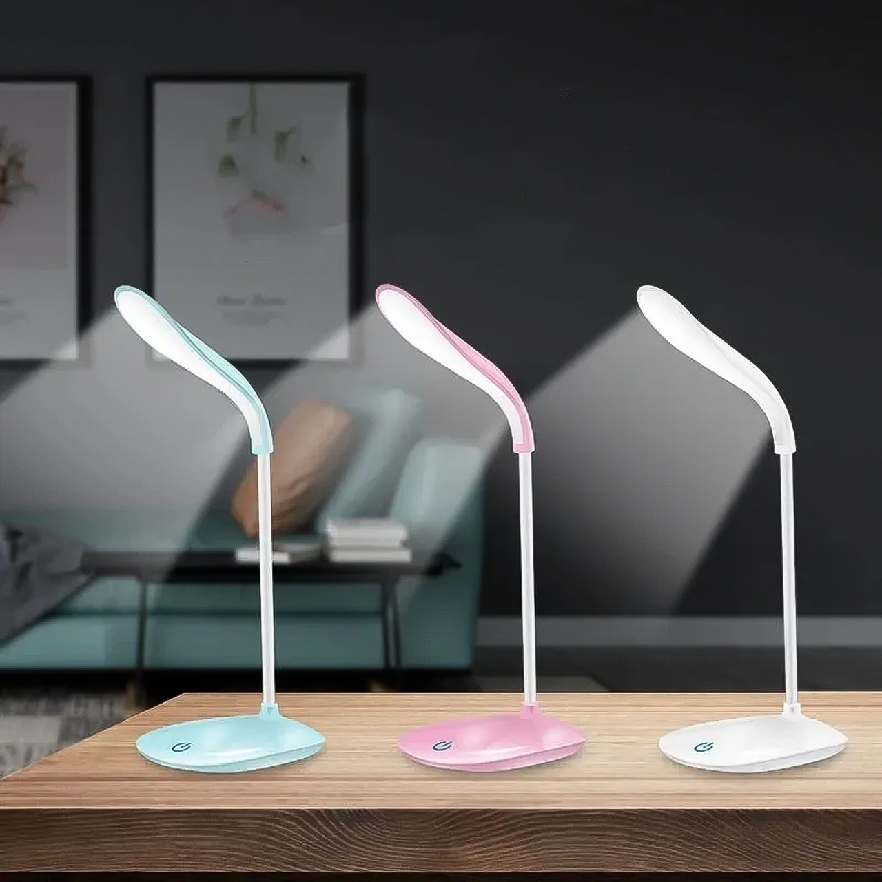 Đèn học đèn để bàn mini tiện lợi có thể uốn cong đèn led đọc sách làm việc chống cận thị - hàng chính hãng Vinetteam