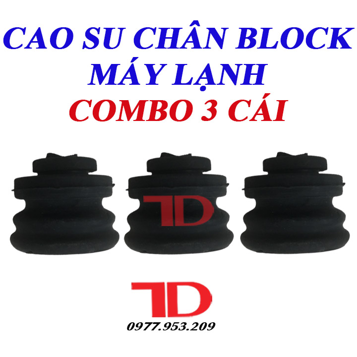 Combo 3 Cao Su Chân Block Máy Lạnh, cao su chống rung