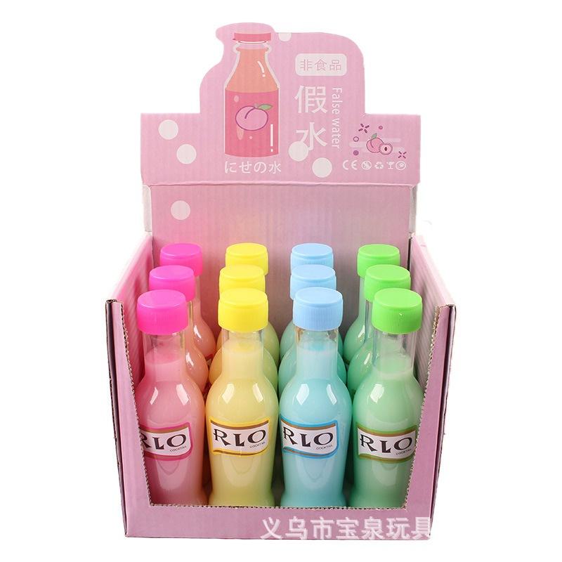 SLIME chai nước ngọt màu sữa 6 màu dạng lỏng Slam thiết kế độc đáo ấn tượng squishy