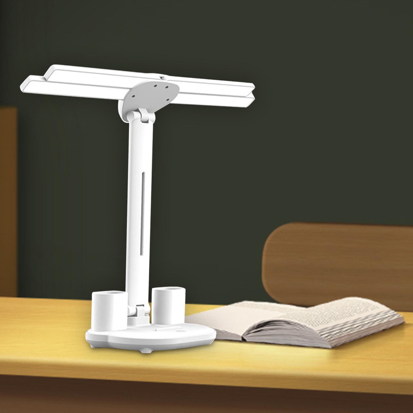 LED Eye Protection Desk Lamp 4 Head Desktop Lamp for Bedroom Office Bedside