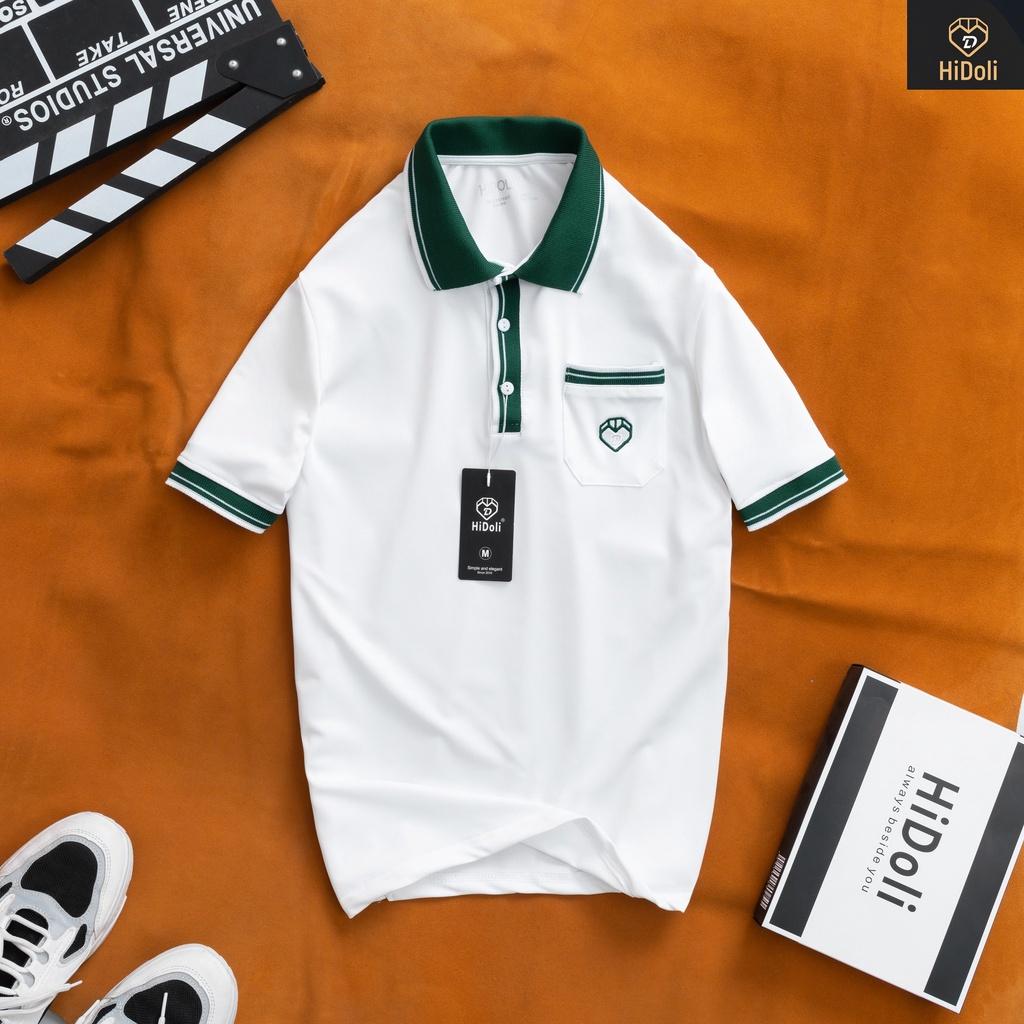 Áo polo nam viền tay chất liệu cotton cao cấp, áo thun phong cách Hàn Quốc thời trang Menswear