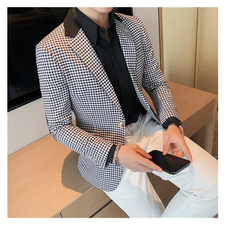 Áo vest, áo vest nam phối caro cực chất và sang chảnh, có đệm 2 vai chất vải dày dặn đứng phom - H68