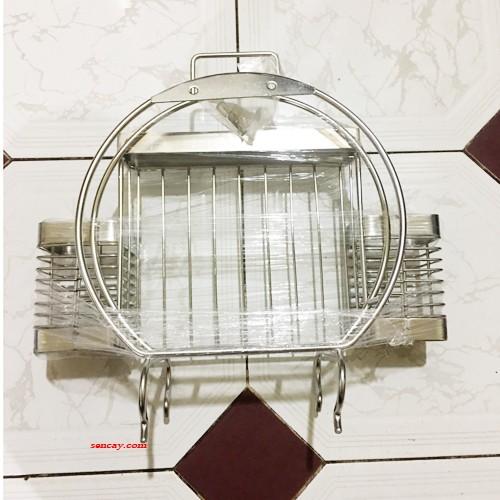 Kệ Đa Năng Inox 304 - Ống Đũa + Dắt dao + Gài thớt Inox 304 - Kệ Nhà Bếp