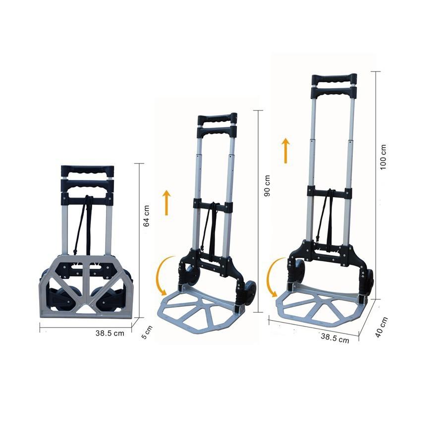 Xe Kéo Đẩy Hàng Gấp Gọn H-0036 Tải Trọng 50kg
