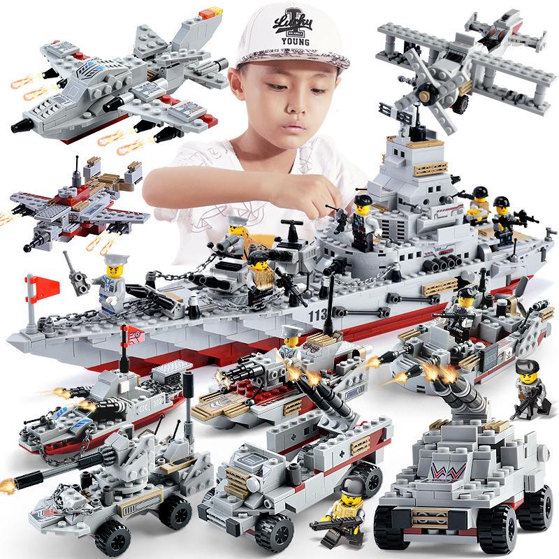 (1000+ CHI TIẾT-HÀNG LOẠI 1) BỘ ĐỒ CHƠI XẾP HÌNH LEGO CHIẾN HẠM CHIẾN THUYỀN 8 IN 1 PHÁT TRIỂN TƯ DUY CHO BÉ